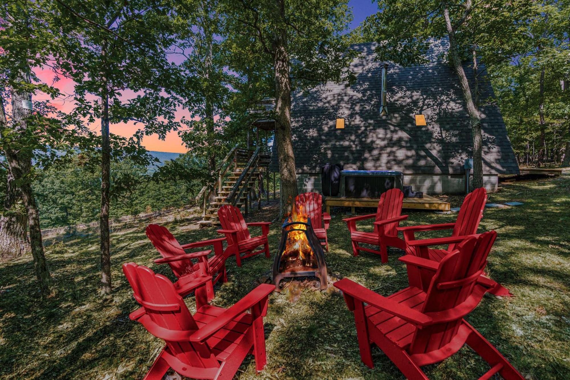 Great Views! A-Frame W Hot Tub, Grill & Fire Pit Villa Morton Grove Esterno foto